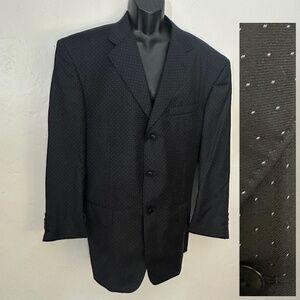 Custom Polka Dot Blazer 44L Gently worn Made in Canada